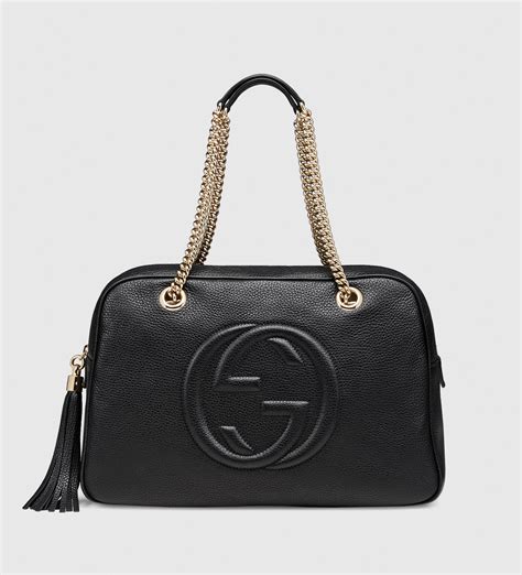 gucci suikastı|Gucci leather shoulder bag.